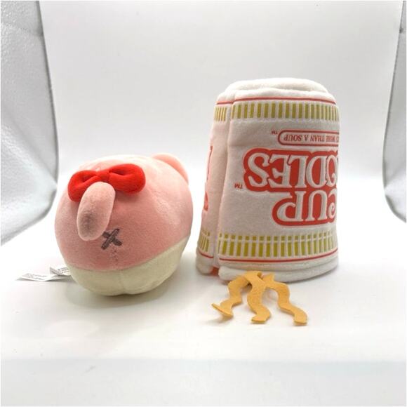 Anirollz x Nissin Cup Noodles Ramen Soup Plush Kitty Kawaii 5" - Picture 7 of 12